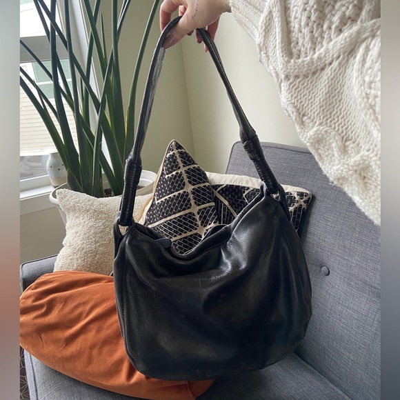 Derek Alexander distressed leather hobo bag - Picture 7 of 9